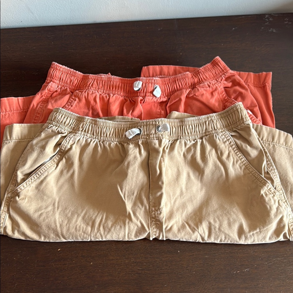 Hanna Andersson Tan and Orange Casual Shorts